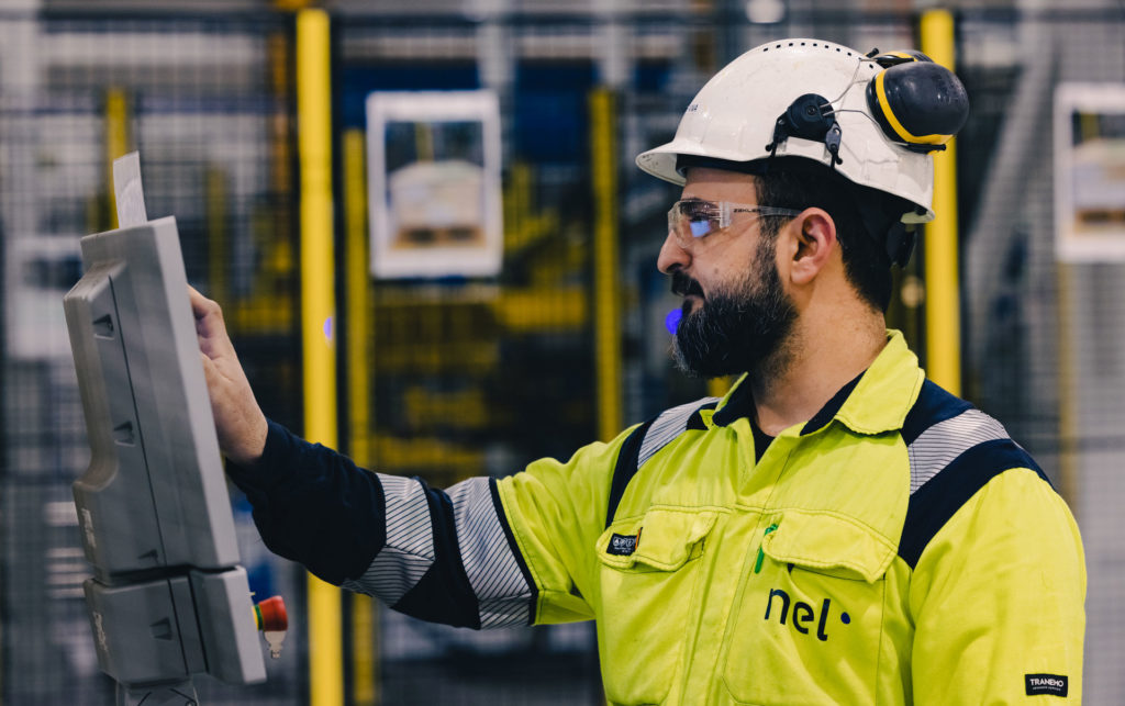 Amin Arpana, employee in a factory