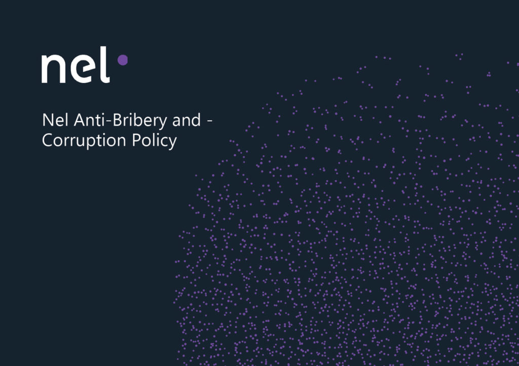 Cover of "Anti bribery policy" for Nel
