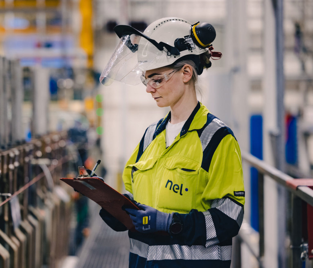 Cecilie, Nel employee working in a factory